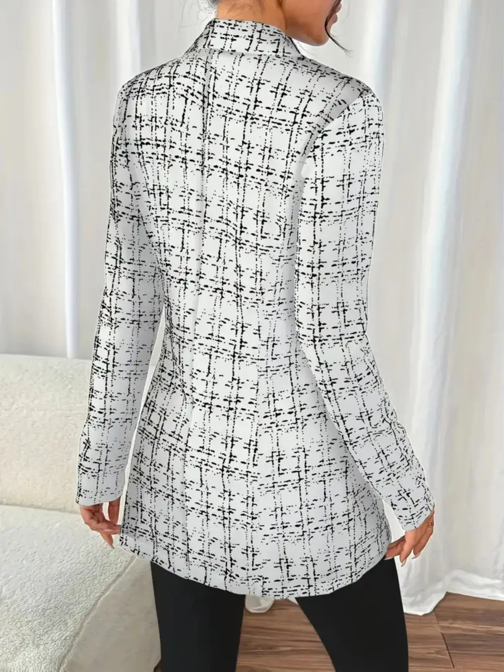 Double-Breasted Tweed Blazer
