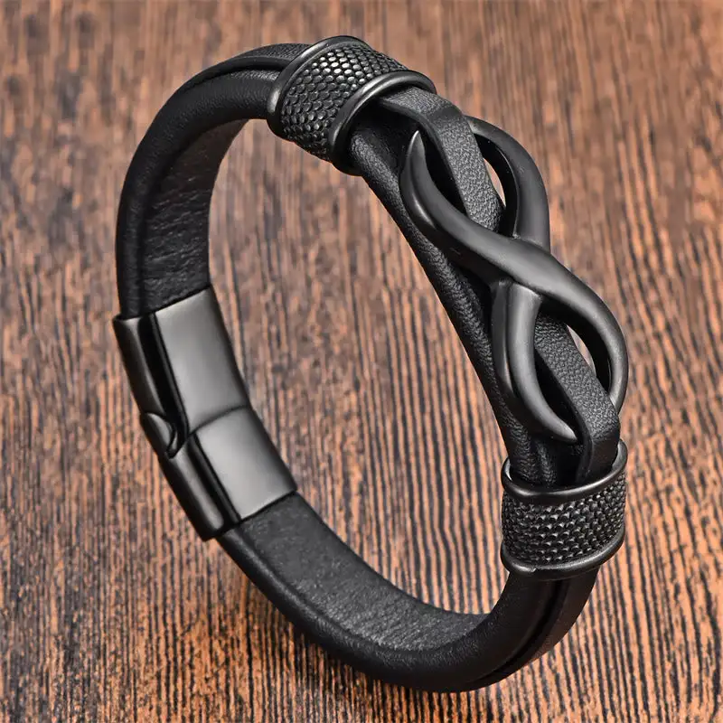 Endless Knot Infinity Symbol Design Titanium Steel Bracelet