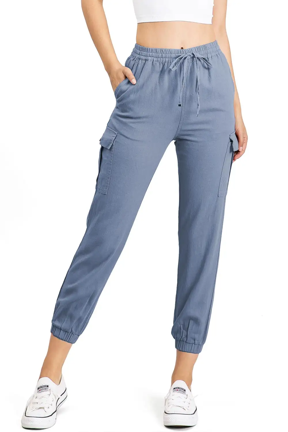 Linen Joggers with Pockets