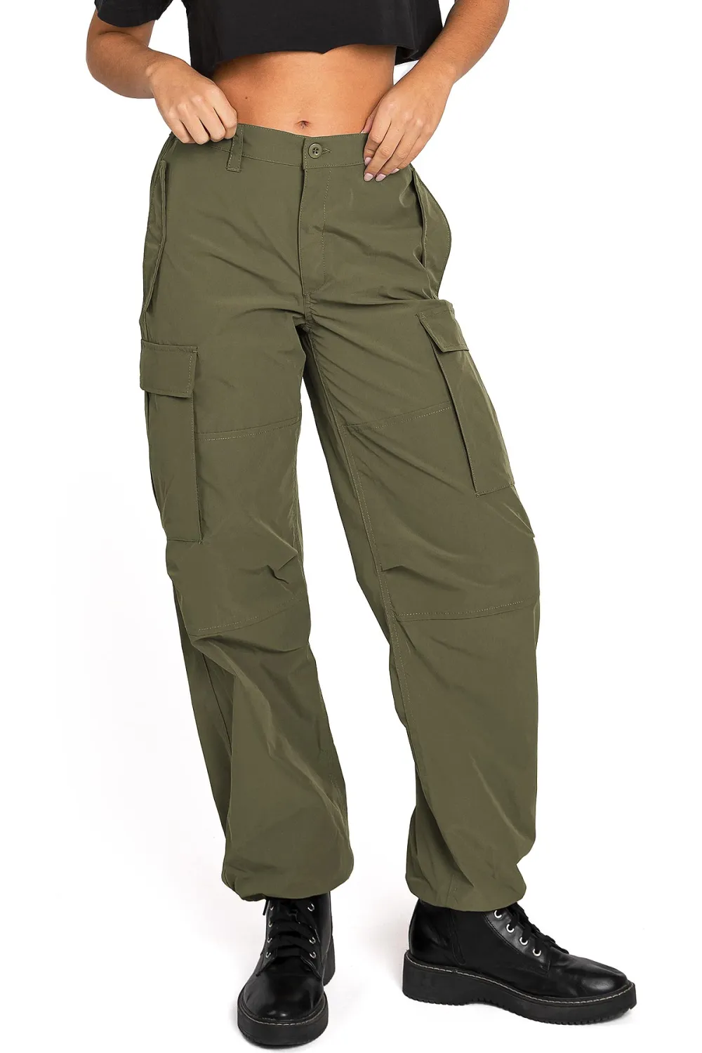Front Button Skater Pants