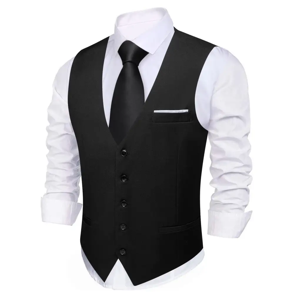 Solid Formal Dress Vest