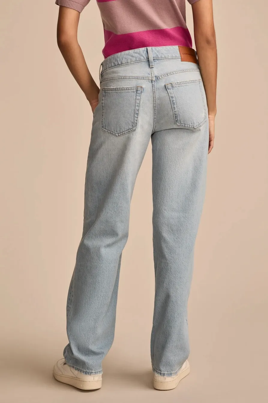 Distressed Light Wash Denim
