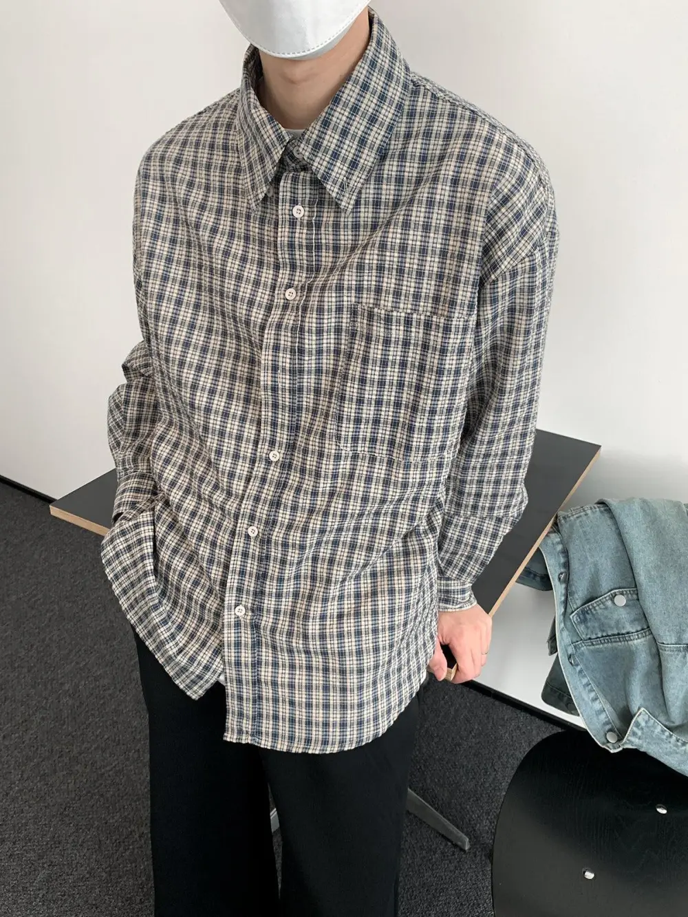 Textured Check Shirt