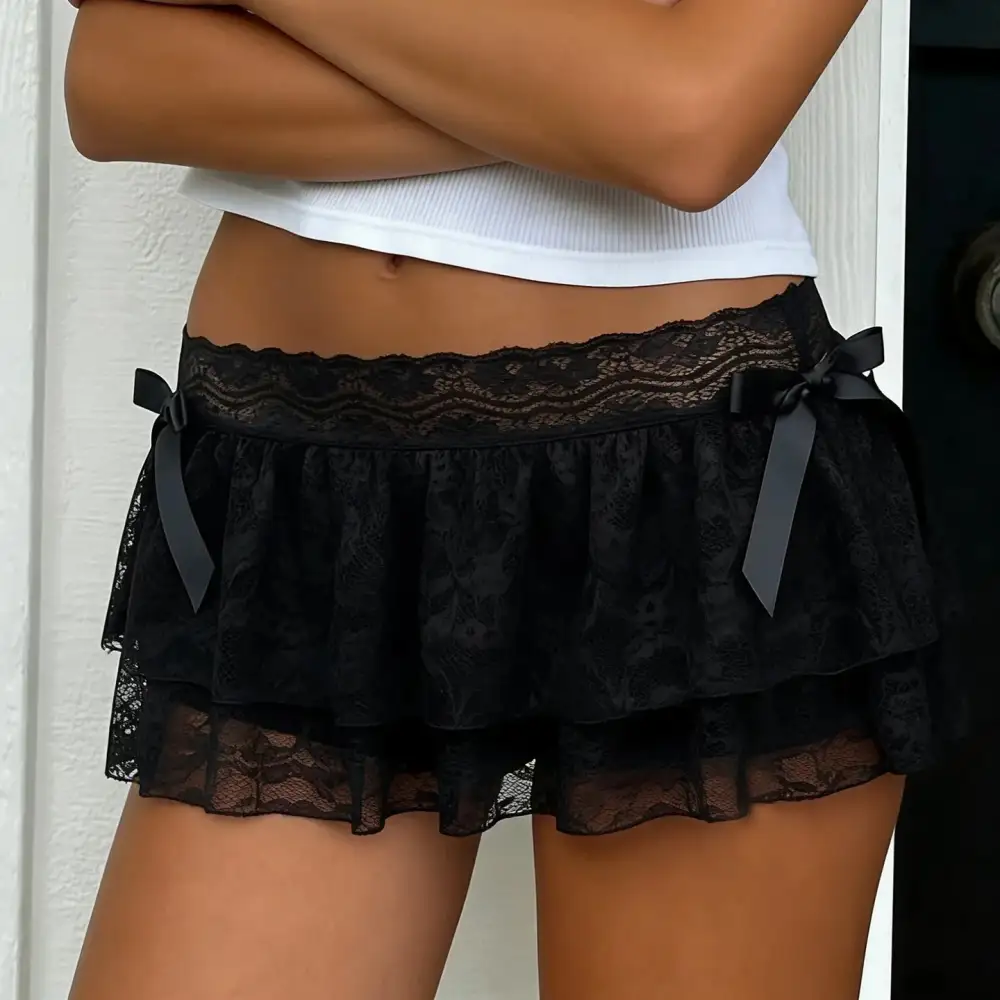 Classic Mini Lace Skirt