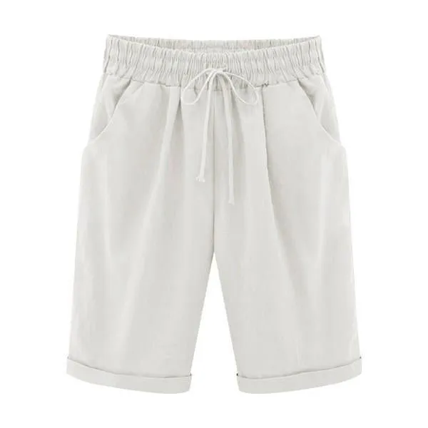 All Colors 10-Piece Set Only $5.99-Elastic Waist Casual Comfy Summer Shorts