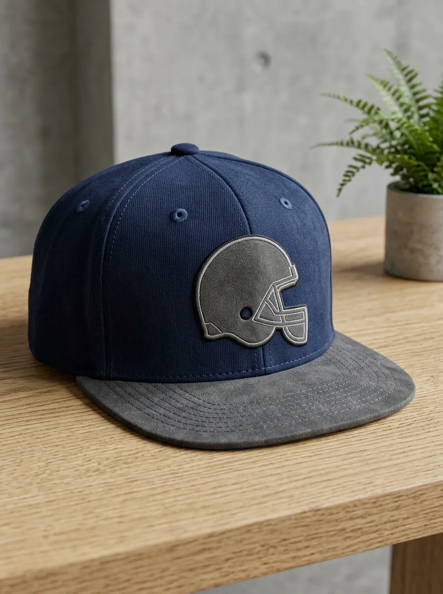Unisex American Football Fan Grey Helmet Printed Snapback Cap