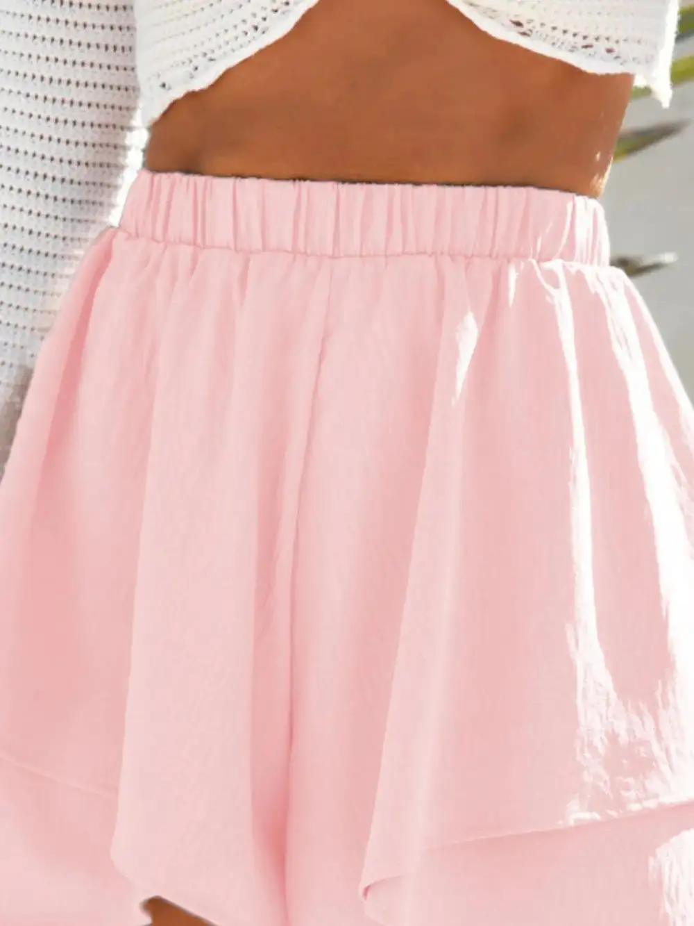 Lounge Elastic Waist Shorts