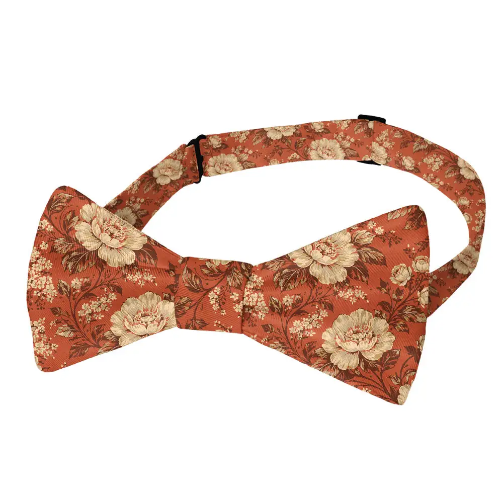 Vintage Floral Motif Bow Tie