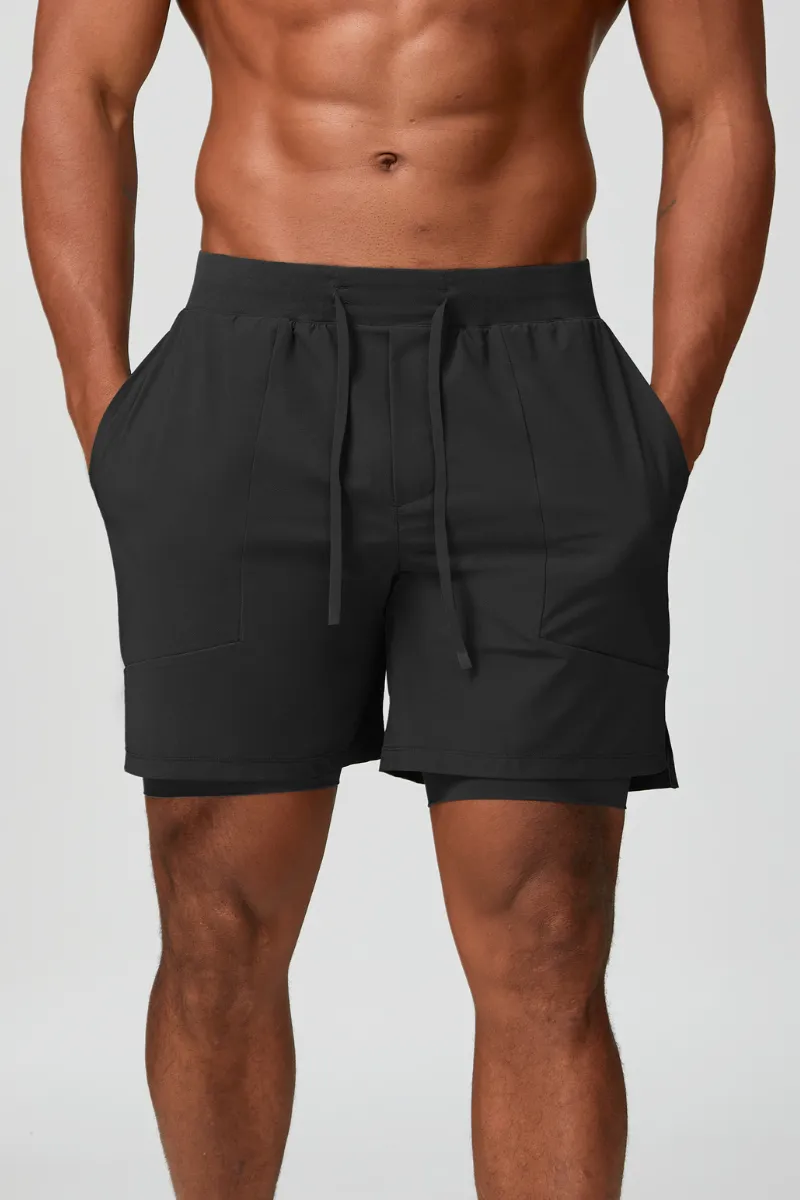 Quick Dry Dual Layer Lightweight Athletic Shorts