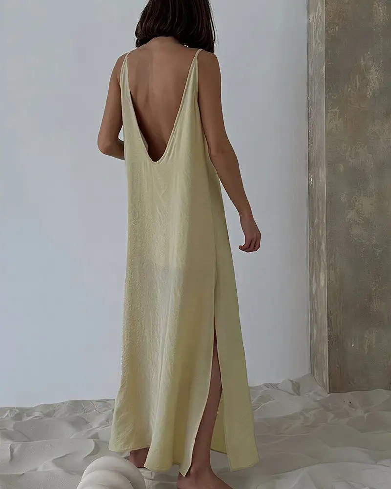 The Effortless Breeze Maxi Slip Dress