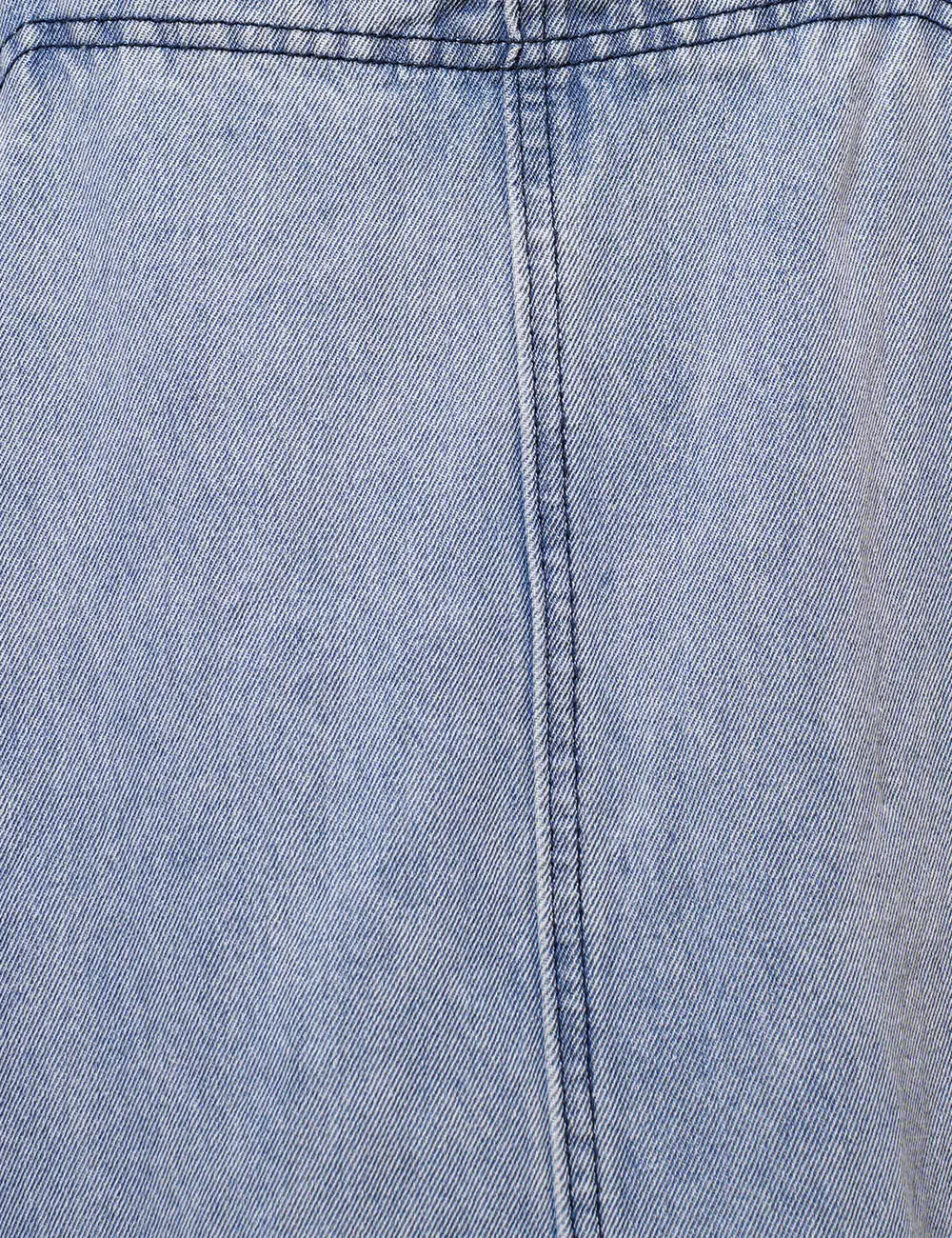 Pocket Denim Mini Overall Dress