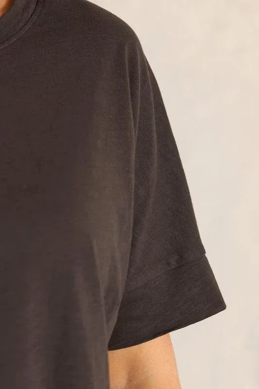 Chocolate Brown Pure Cotton T-Shirt