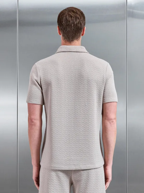 Textured Resort Revere Collar Shirt