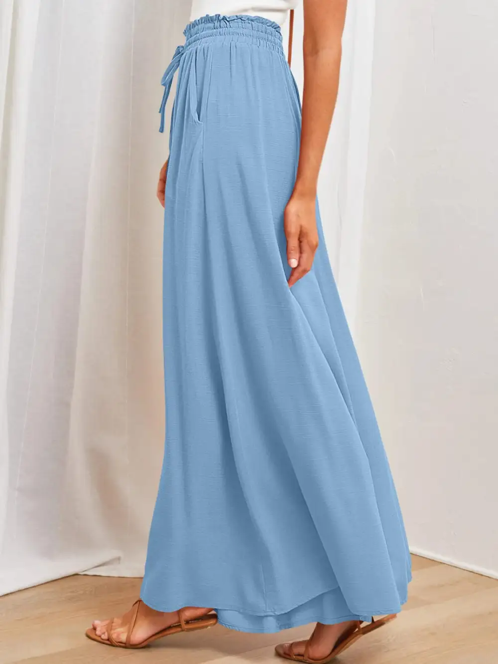 Wide Leg Pocket Pants