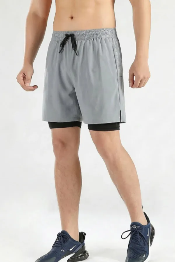 Quick Dry Breathable Drawstring Athletic Shorts