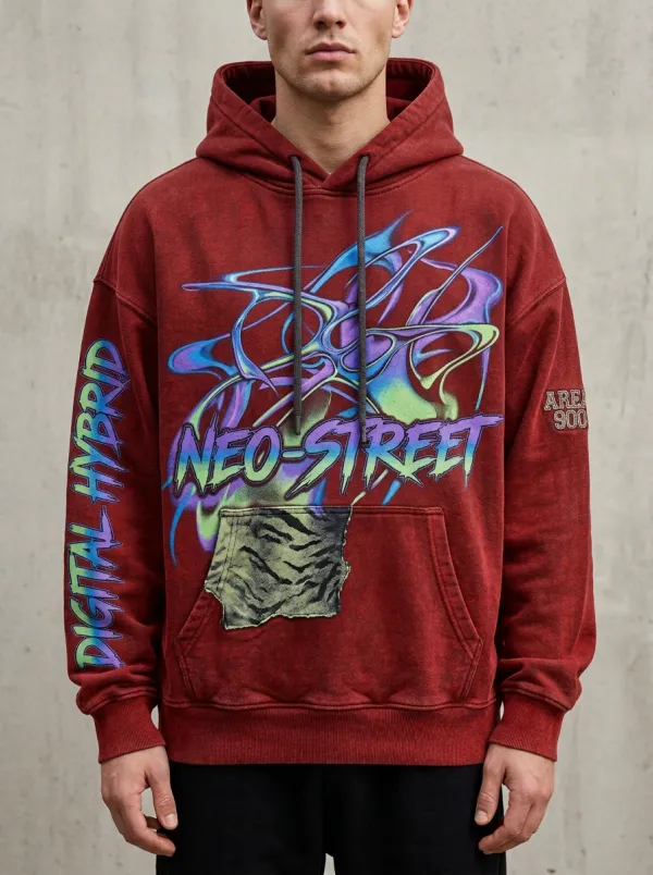 Men's Streetwear Graphic Hoodie