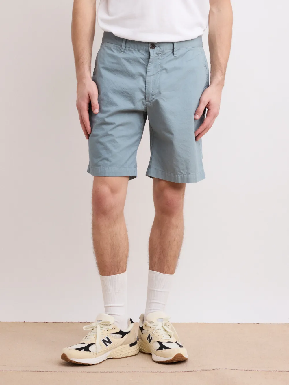 Celadon Green Regular Fit Short
