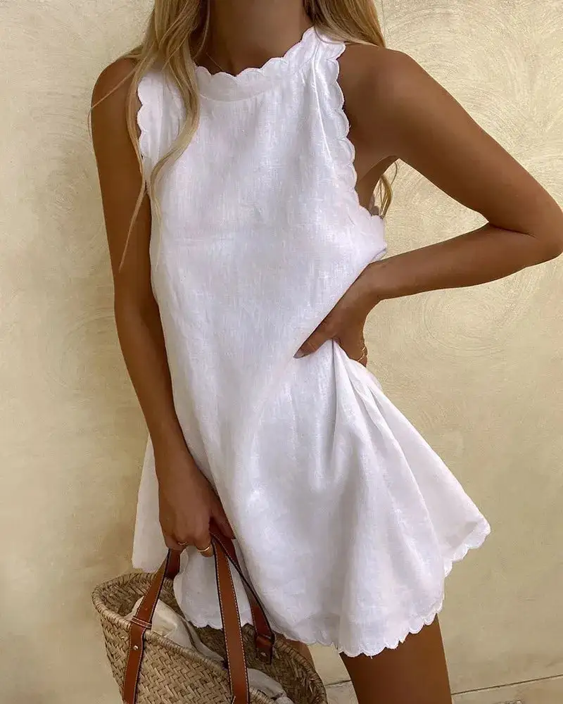  Sleeveless Soft Dress
