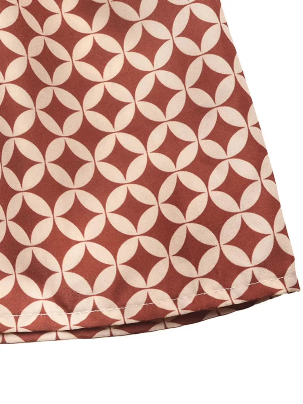 One Shoulder Printed Coordinated Set