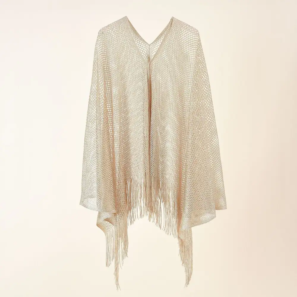 Fine Knit Mesh Knit Stole Scarf