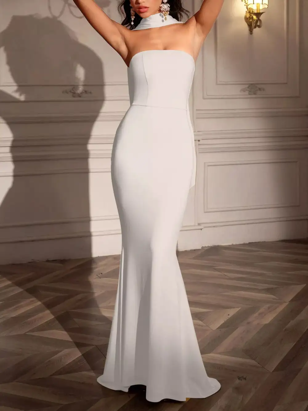 Drape Tube Maxi Dress