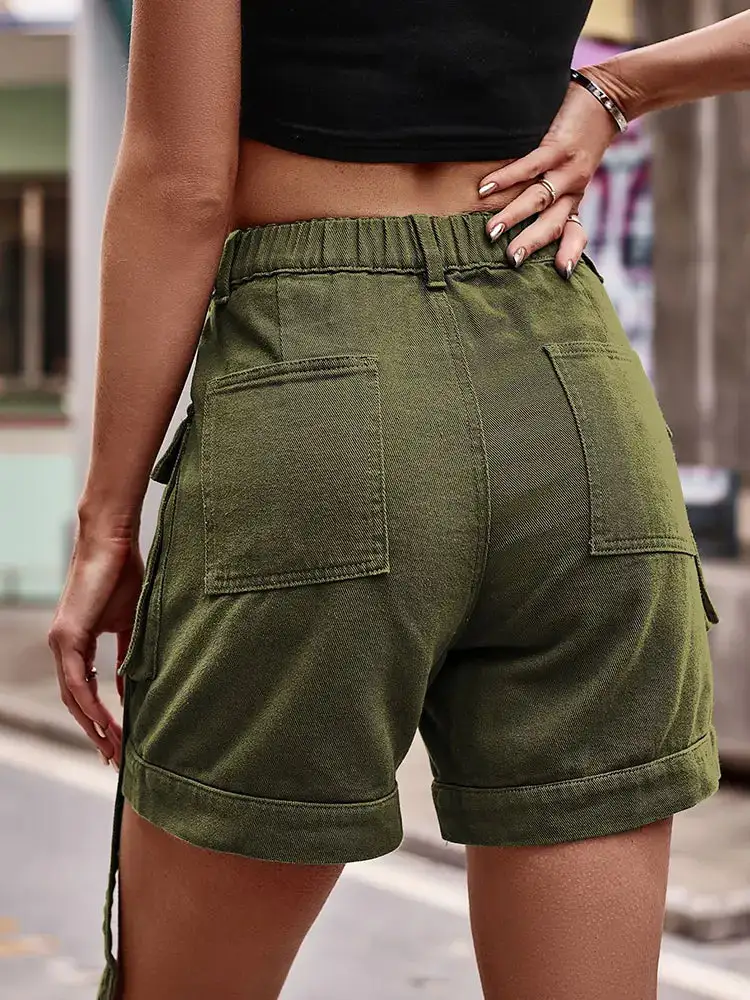 Cargo Denim Shorts