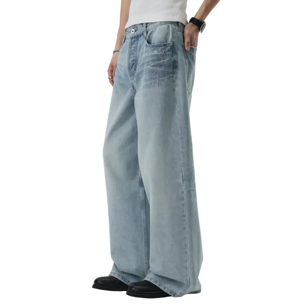 Wide Leg Baggy Denim Jeans