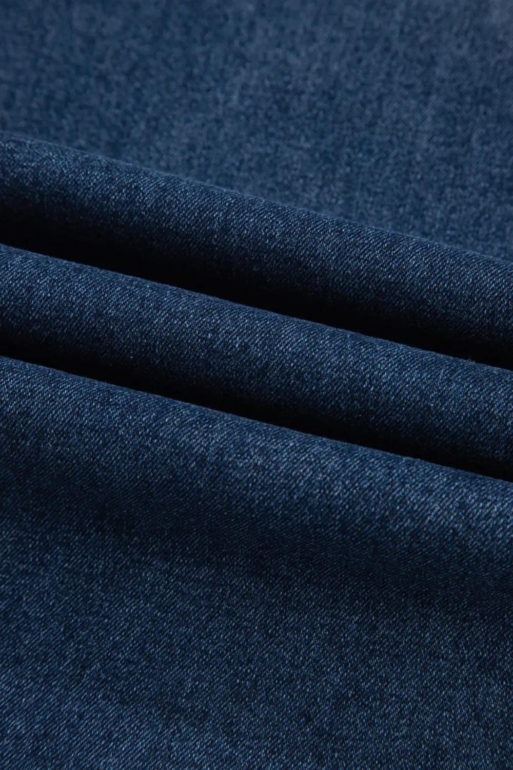 Elastic Waist Layered Denim Jeans