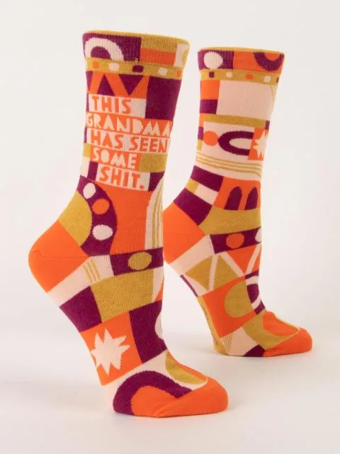 Women's This Grandma Has Seen Some Shit Crew Socks