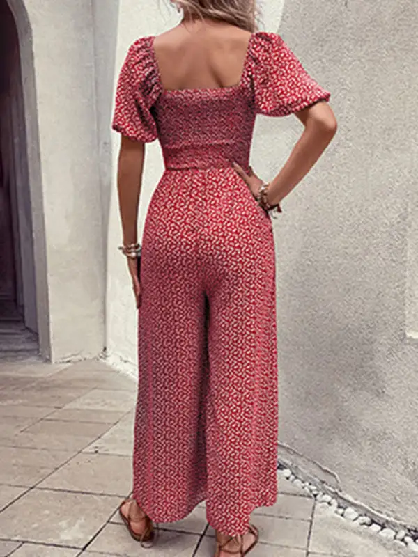Tailored Everyday Printed Soft Jumpsuit