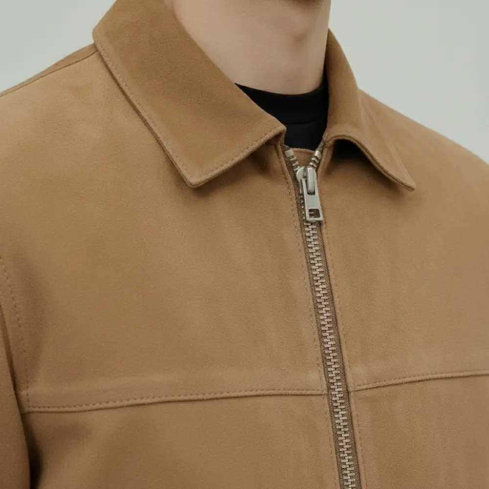 Suede Bomber Western Jacket