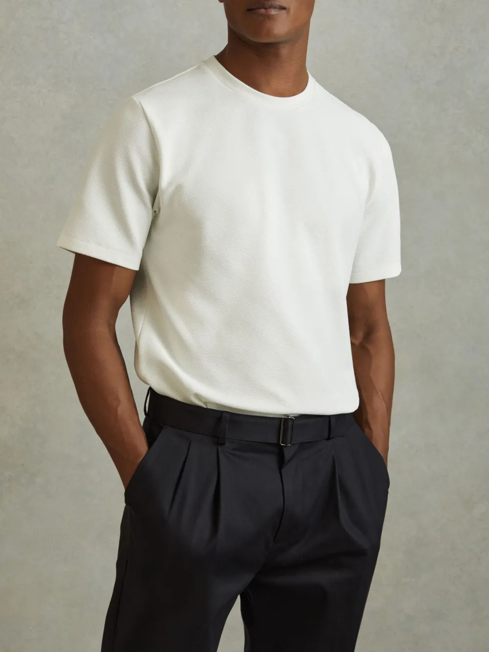 Nylon Breathable Round Neck Solid Color Short Sleeves