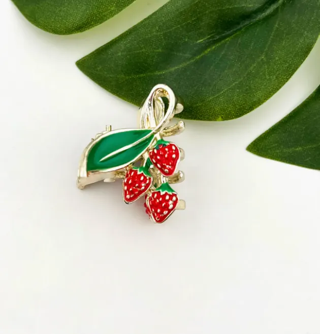 Mini Fruit Hair Claw Clip