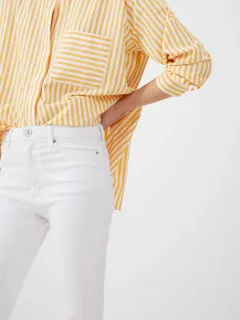 Minimalist Slim-Fit Stretch 28-Inch White Jeans