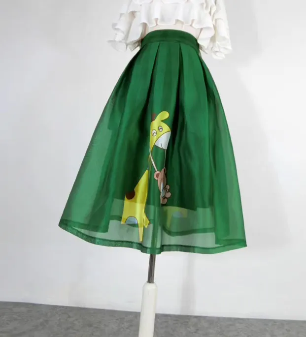 Fresh City Bear Motif Skirt