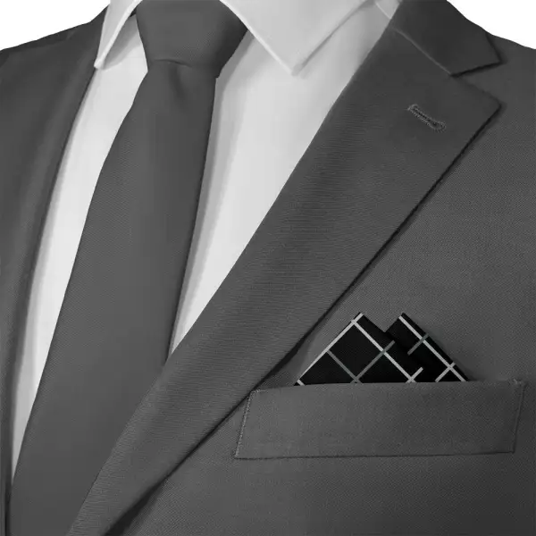 Distinctive Refined Plaid Pocket Square