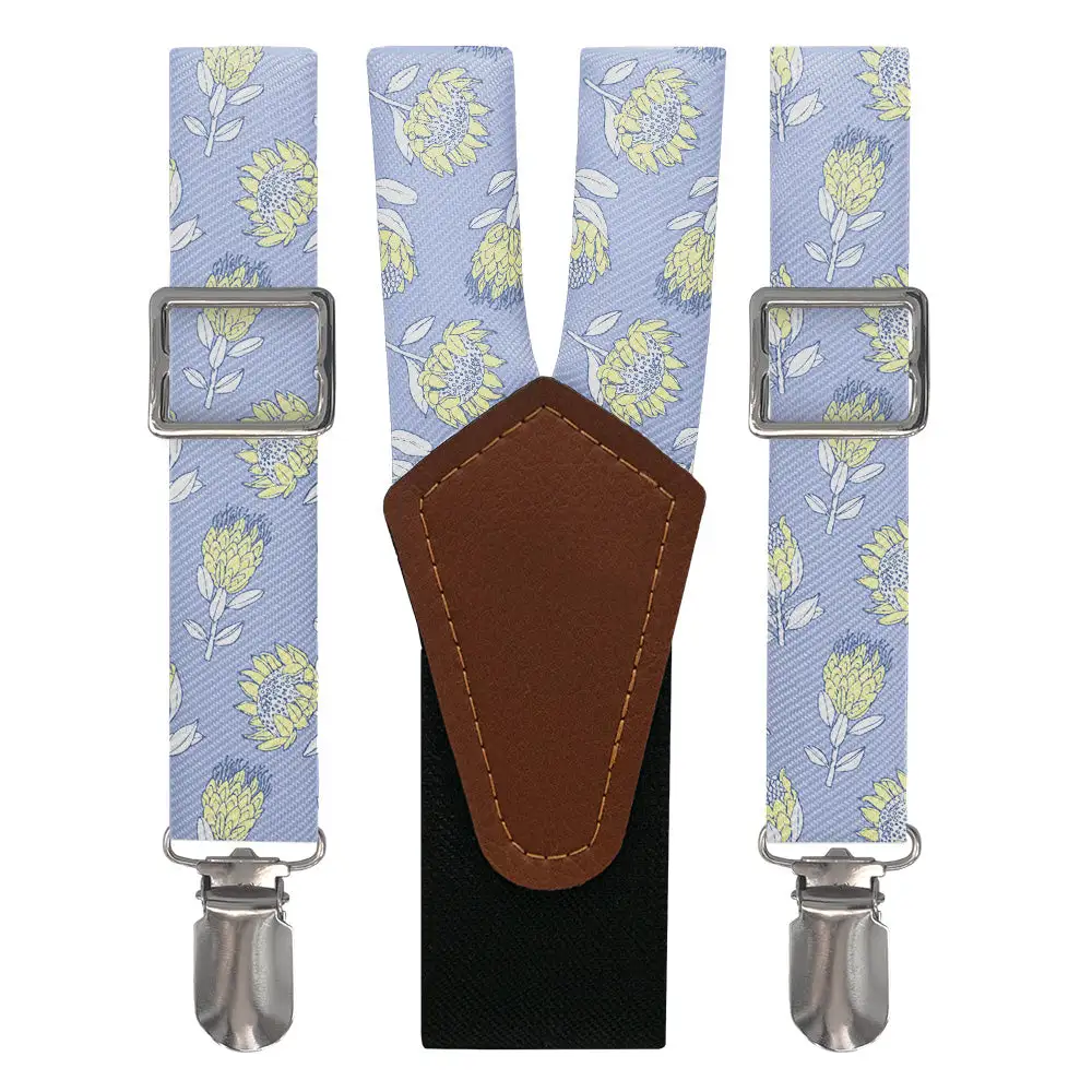 Protea Floral Pattern Suspenders