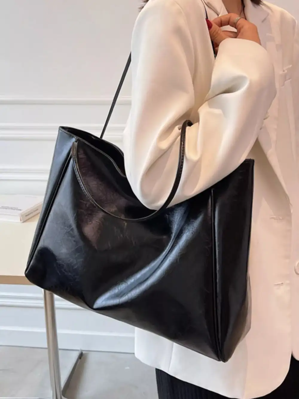 PU Leather Tote Bag