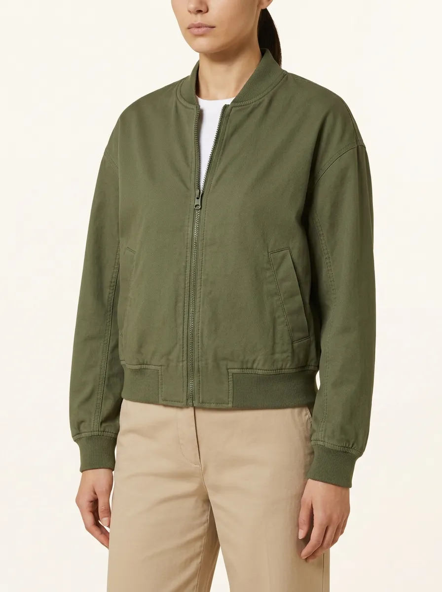 Women's Zip-Up Bomber Jacket
