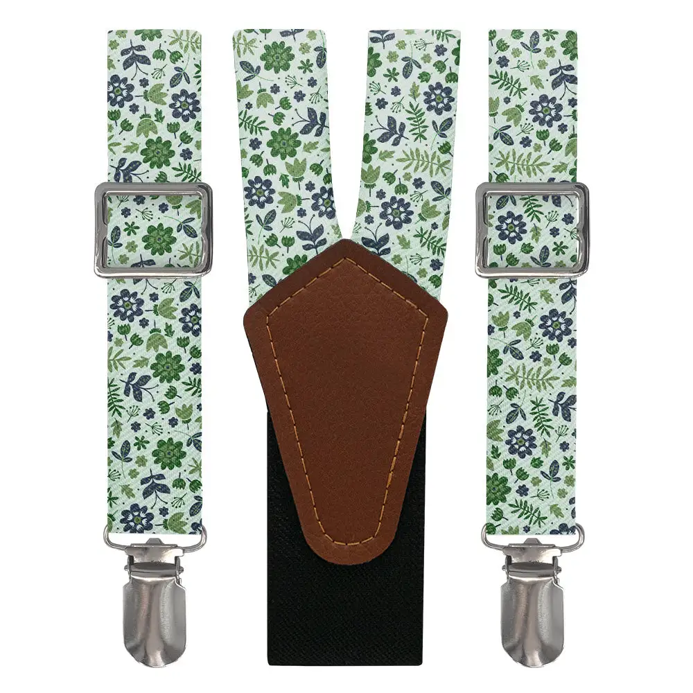 Field Floral Pattern Suspenders