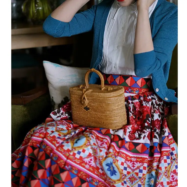 Roomy Casual Everyday Casual Floral Skirt