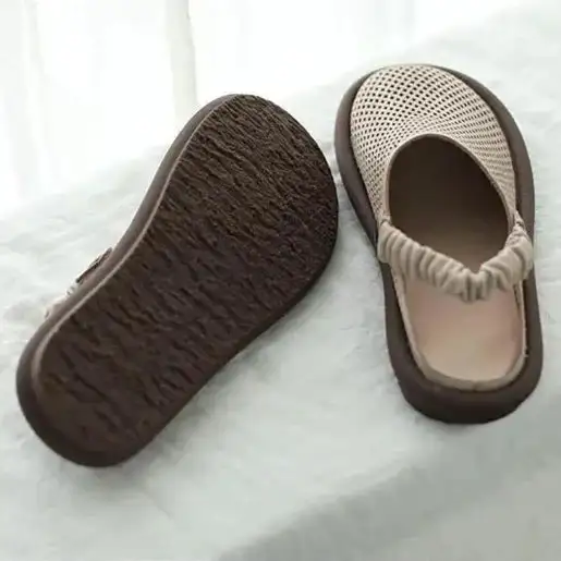  Casual Perforated Slip On Mule Sandals Apparel