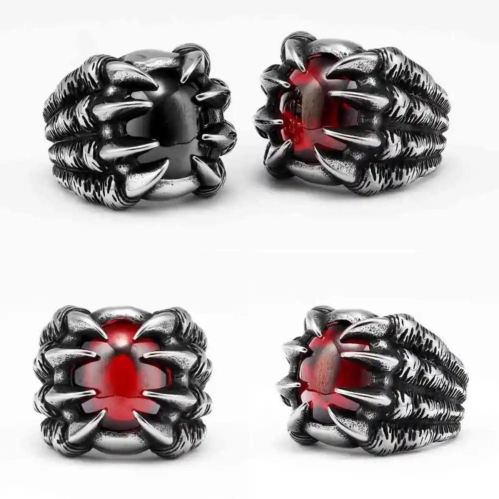Men's Gem Dragon Claw Ring