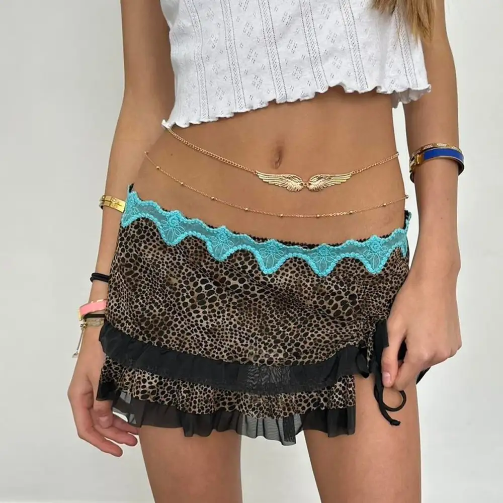 Leopard Print Mini Skirt