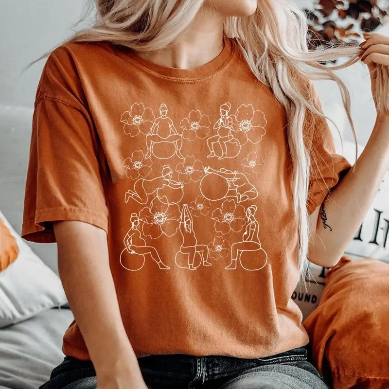 Birth Ball Birth Worker Birthing Positions Nurse Midwife Women's Oversized Comfort T-Shirt