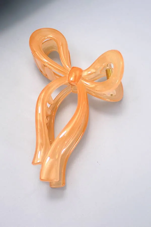 Matte Bow Hair Claw Clip