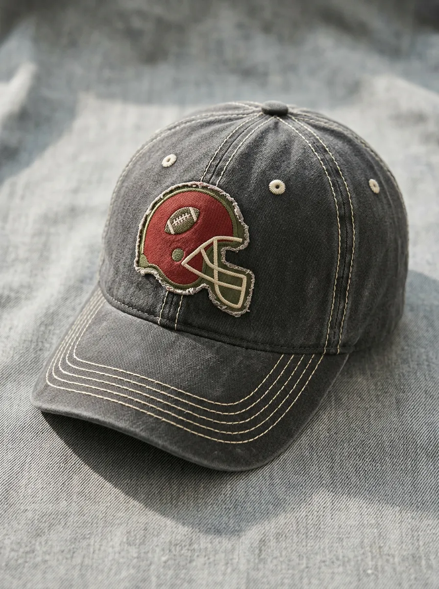 Unisex Champion American Football Lover Helmet Embroidered Baseball Cap