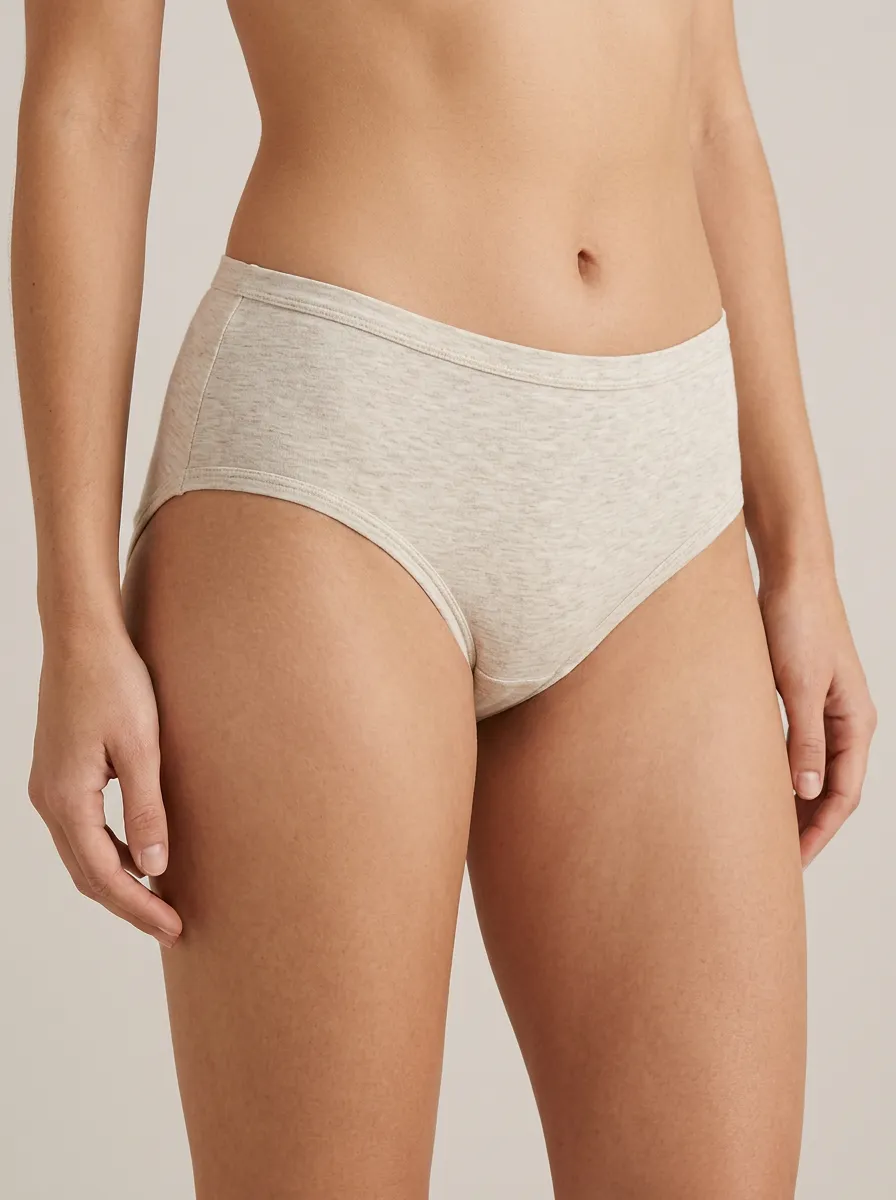Classic Heathered Minimalist Modern Look Women's Panties