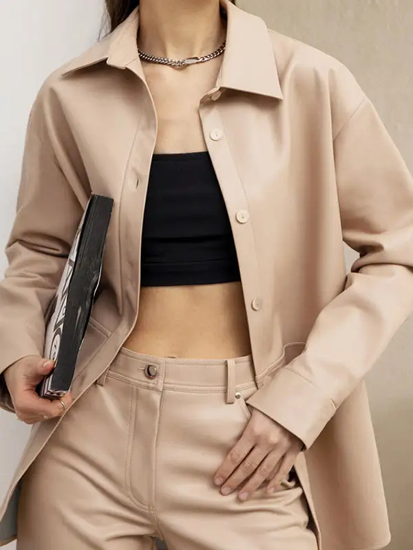 Faux Leather Jacket Essential