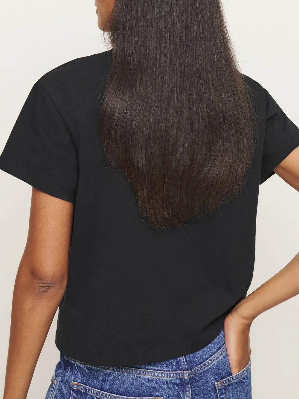Solid Color Crew Neck T-Shirt